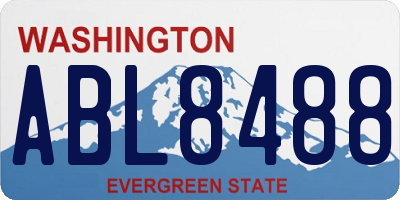 WA license plate ABL8488