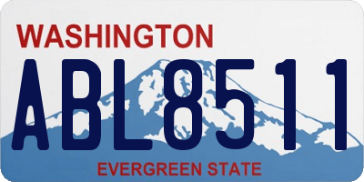 WA license plate ABL8511