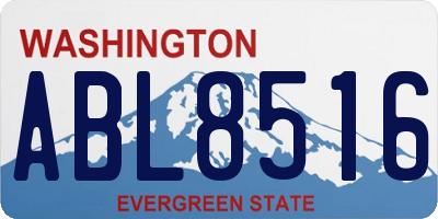 WA license plate ABL8516