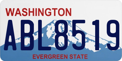 WA license plate ABL8519