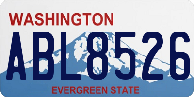 WA license plate ABL8526