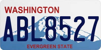 WA license plate ABL8527