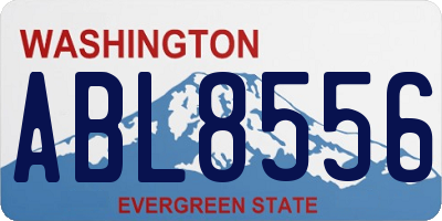 WA license plate ABL8556