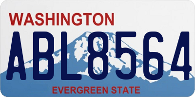 WA license plate ABL8564