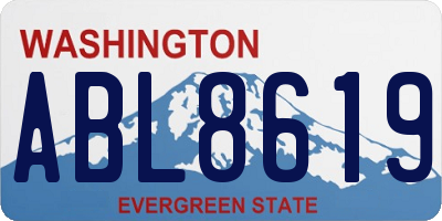 WA license plate ABL8619
