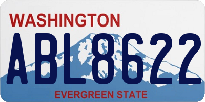 WA license plate ABL8622