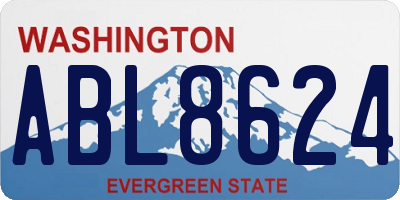 WA license plate ABL8624
