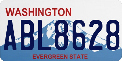 WA license plate ABL8628