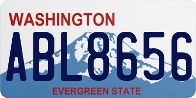 WA license plate ABL8656