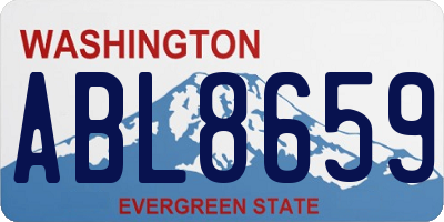 WA license plate ABL8659