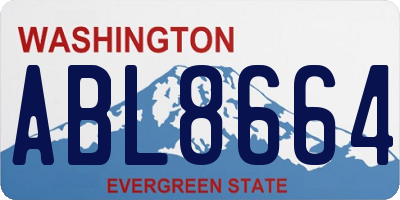 WA license plate ABL8664