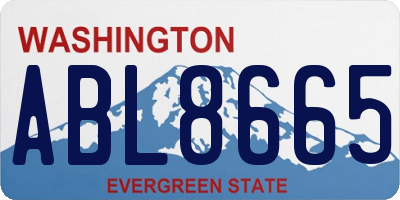WA license plate ABL8665