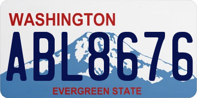 WA license plate ABL8676