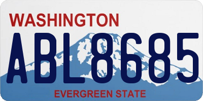 WA license plate ABL8685