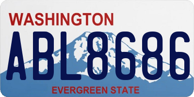 WA license plate ABL8686