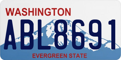 WA license plate ABL8691