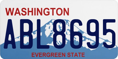 WA license plate ABL8695