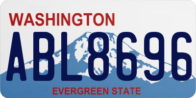 WA license plate ABL8696