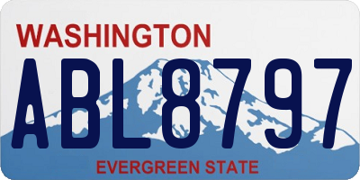 WA license plate ABL8797