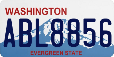 WA license plate ABL8856