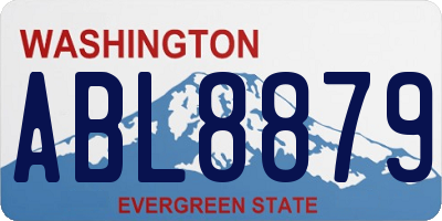 WA license plate ABL8879