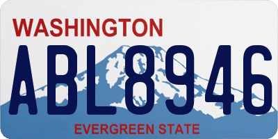 WA license plate ABL8946