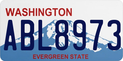 WA license plate ABL8973