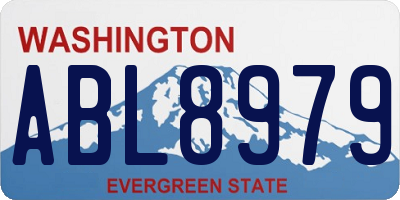 WA license plate ABL8979