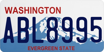 WA license plate ABL8995