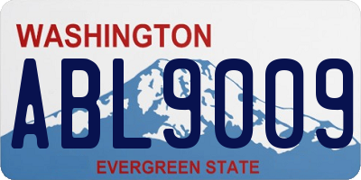 WA license plate ABL9009