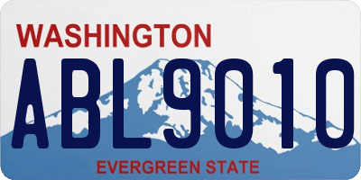 WA license plate ABL9010
