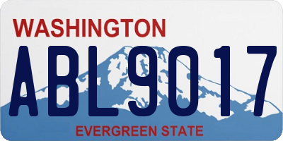 WA license plate ABL9017