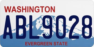 WA license plate ABL9028