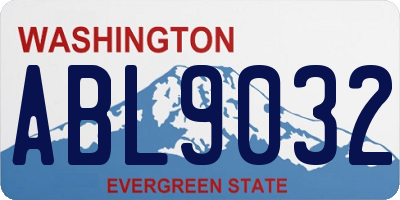 WA license plate ABL9032