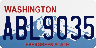 WA license plate ABL9035
