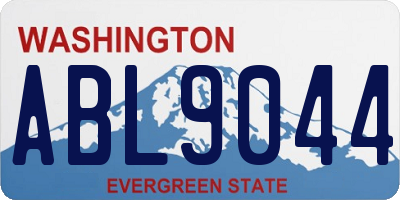 WA license plate ABL9044