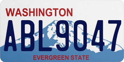 WA license plate ABL9047
