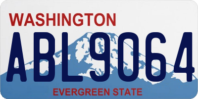 WA license plate ABL9064