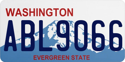 WA license plate ABL9066