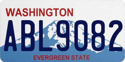 WA license plate ABL9082