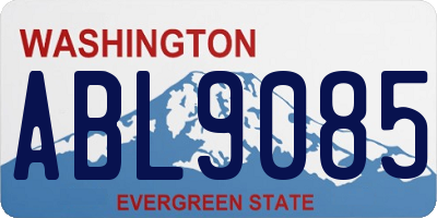 WA license plate ABL9085