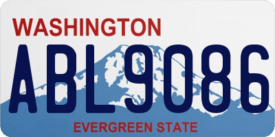 WA license plate ABL9086