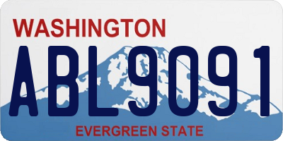WA license plate ABL9091