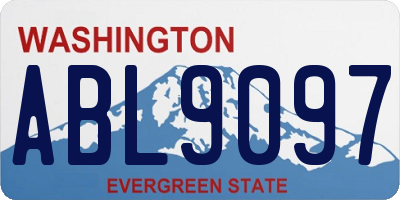 WA license plate ABL9097
