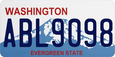 WA license plate ABL9098