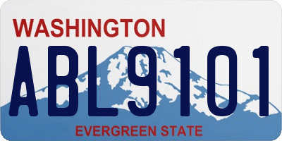 WA license plate ABL9101