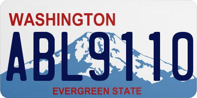 WA license plate ABL9110