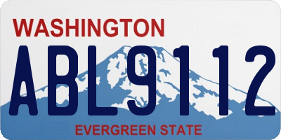 WA license plate ABL9112