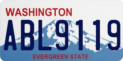 WA license plate ABL9119