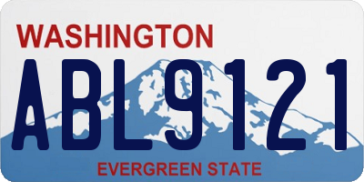 WA license plate ABL9121